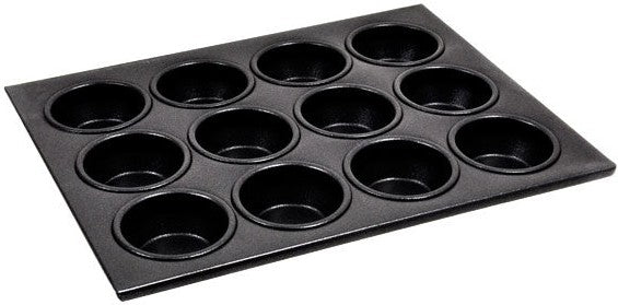 Omcan - 12 Cup Non-Stick Muffin Pan, Pack of 4 - 80630