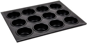 Omcan - 12 Cup Non-Stick Muffin Pan, Pack of 4 - 80630