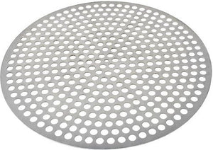 Omcan - 12" Disk Aluminium Perforated Pizza Pan, Pack of 24 - 46743