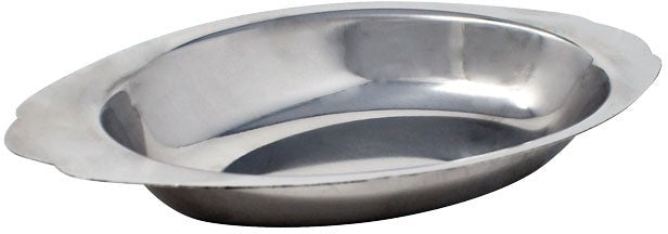 Omcan - 12 Oz Stainless Steel Au Gratin Oval Dish, Pack of 48 - 80797