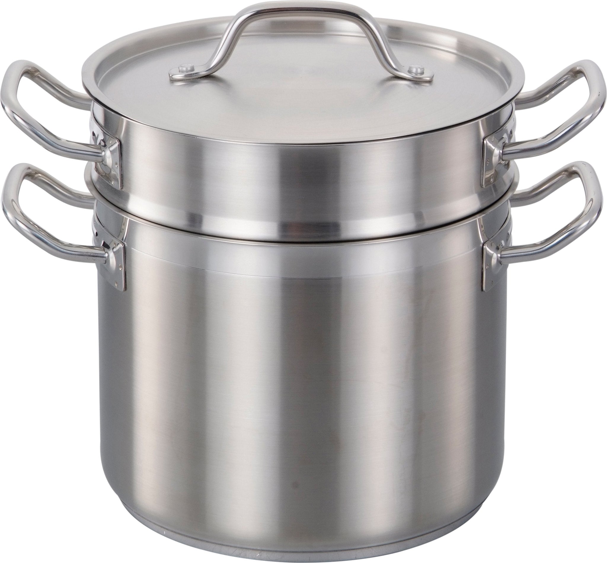 Omcan - 12 QT Commercial Grade Double Boiler 3 Piece Set, Pack of 2 - 80492