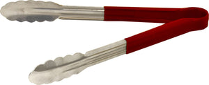 Omcan - 12” Red Handle Utility Tong, Pack of 25 - 80546