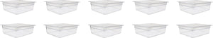 Omcan - 1/2 Size 4" Deep Clear Food Pan, Pack of 10 - 80055