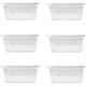 Omcan - 1/2 Size 6" Deep Clear Food Pan, Pack of 10 - 80064