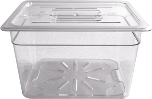 Omcan - 1/2 Size 8" Deep Clear Food Pan, Pack of 10 - 80075