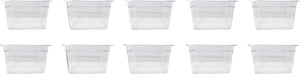 Omcan - 1/2 Size 8" Deep Clear Food Pan, Pack of 10 - 80075