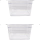 Omcan - 1/2 Size 8" Deep Clear Food Pan, Pack of 10 - 80075