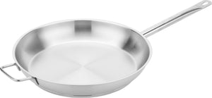 Omcan - 12” Stainless Steel Fry Pan with Helper Handle, Pack of 4 - 80449