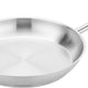 Omcan - 12” Stainless Steel Fry Pan with Helper Handle, Pack of 4 - 80449