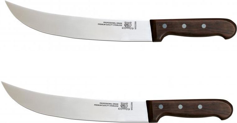 Omcan - 12" Steak Knife with Rosewood Handle, Pack of 2 - 17636