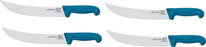 Omcan - 12” Victoria USA Steak Knife with Blue Super Fiber Handle, Pack of 4 - 23886