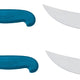 Omcan - 12” Victoria USA Steak Knife with Blue Super Fiber Handle, Pack of 4 - 23886