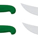 Omcan - 12” Victoria USA Steak Knife with Green Super Fiber Handle, Pack of 4 - 23887