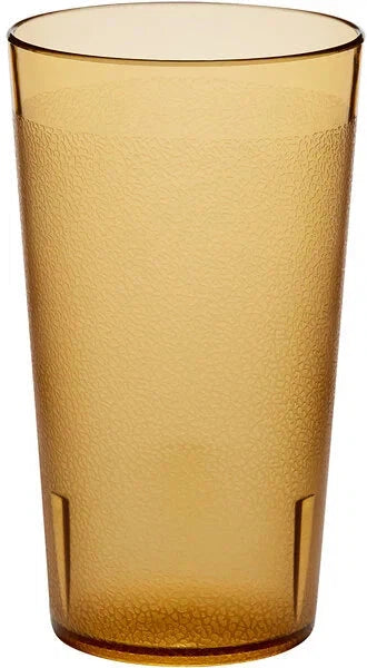 Omcan - 12 oz Amber Pebbled Tumbler (355 ml), Pack of 200 - 80338