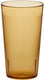 Omcan - 12 oz Amber Pebbled Tumbler (355 ml), Pack of 200 - 80338