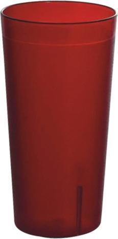 Omcan - 12 oz Red Pebbled Tumbler (355 ml), Pack of 200 - 80341