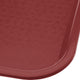 Omcan - 12" x 16" Burgundy Food Tray (305 mm x 406 mm), Pack of 30 - 80099