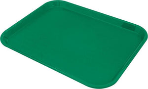 Omcan - 12" x 16" Green Food Tray (305 mm x 406 mm), Pack of 30 - 80095