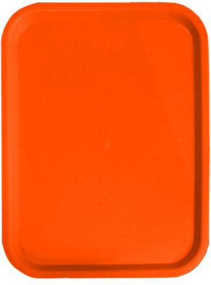 Omcan - 12" x 16" Orange Food Tray (305 mm x 406 mm), Pack of 30 - 80097