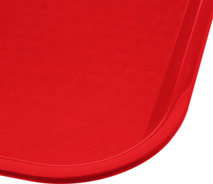 Omcan - 12" x 16" Red Food Tray (305 mm x 406 mm), Pack of 30 - 80098