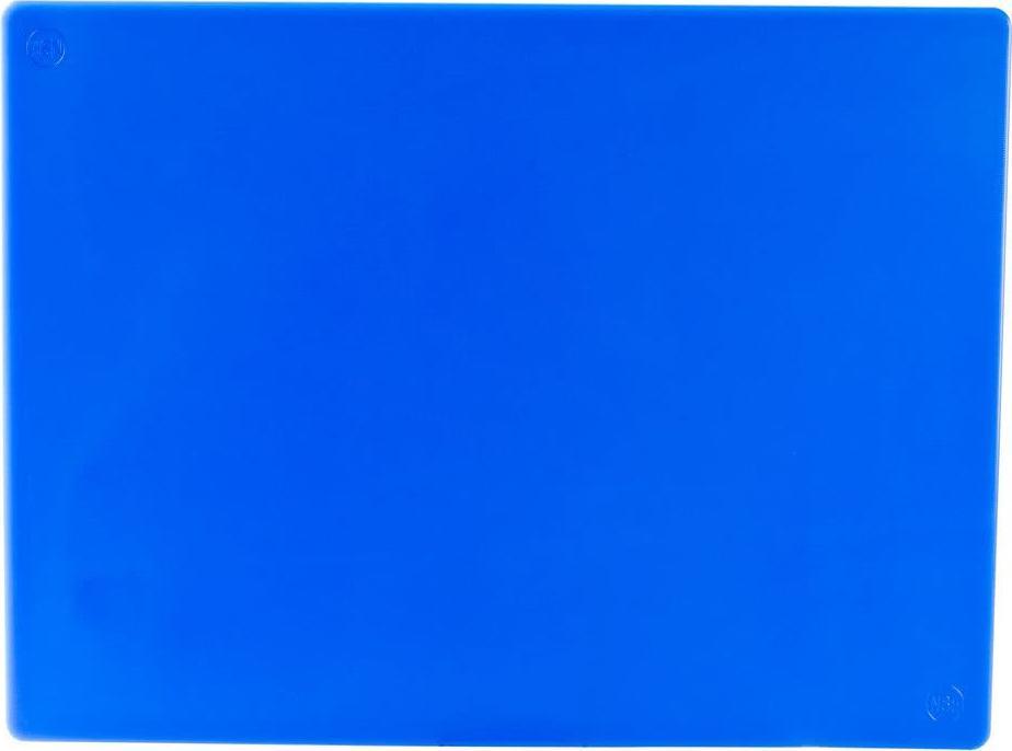 Omcan - 12" x 18" Blue Rigid Cutting Board, Pack of 15 - 41197