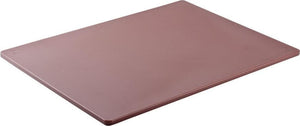 Omcan - 12" x 18" Brown Rigid Cutting Board, Pack of 15 - 41199