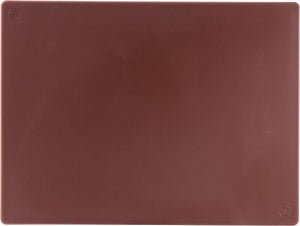 Omcan - 12" x 18" Brown Rigid Cutting Board, Pack of 15 - 41199