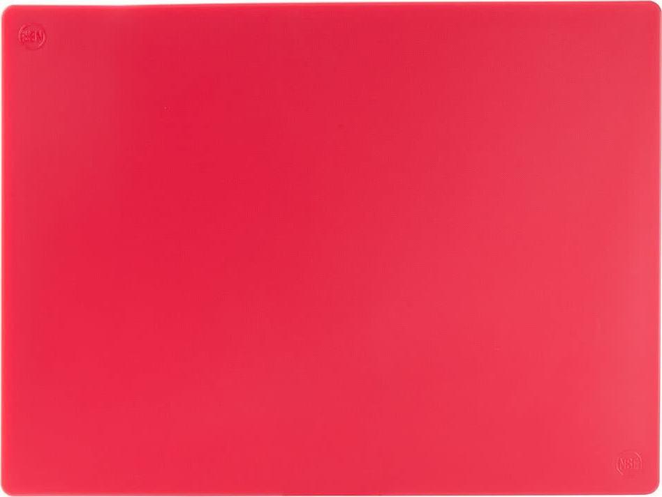 Omcan - 12" x 18" Red Rigid Cutting Board, Pack of 15 - 41200