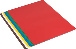 Omcan - 12" x 18" Set of 6 Colour-Coded Flexible Cutting Boards, Pack of 10 - 41193