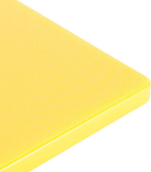 Omcan - 12" x 18" Yellow Rigid Cutting Board, Pack of 15 - 41201