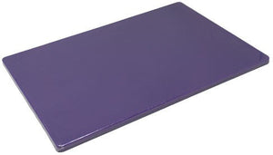 Omcan - 12" x 18" x 0.50" Polyethylene Purple Rigid Cutting Board, Pack of 12 - 44275