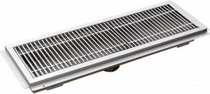 Omcan - 12″ x 36″ Floor Trough with Stainless Steel Grating - 44608