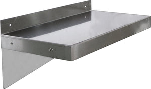 Omcan - 12” x 36” Stainless Steel Wall Shelf, Pack of 2 - 22109