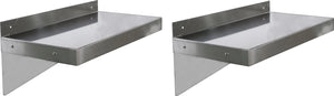 Omcan - 12” x 36” Stainless Steel Wall Shelf, Pack of 2 - 22109