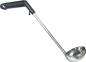 Omcan - 13" (4 oz - 118 ml) Two Piece Ladle with Pot Rim Hook, Pack of 20 - 80321