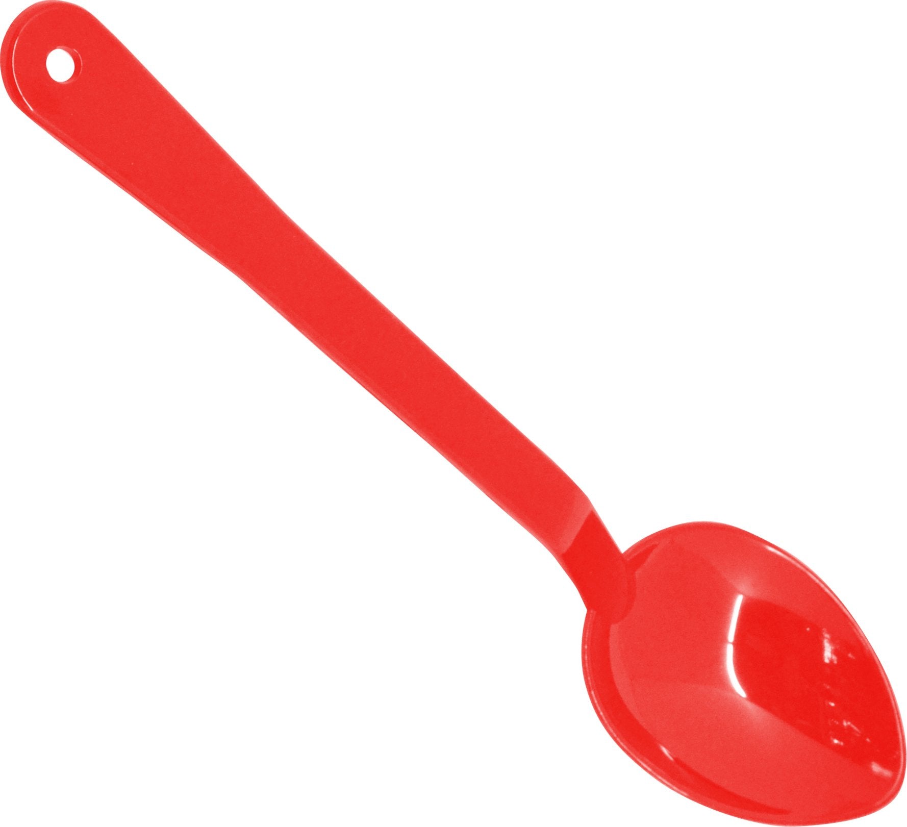 Omcan - 13" Red Serving Spoon, Pack of 100 - 80293