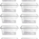 Omcan - 1/3 Size 6" Deep Clear Food Pan, Pack of 10 - 80059