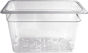 Omcan - 1/3 Size 8" Deep Clear Food Pan, Pack of 10 - 80057