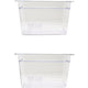 Omcan - 1/3 Size 8" Deep Clear Food Pan, Pack of 10 - 80057