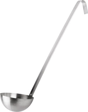 Omcan - 14" (16 oz - 480 ml) Two Piece Stainless Steel Ladle, Pack of 50 - 80413