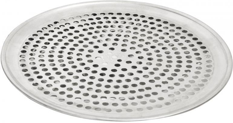 Omcan - 14" Aluminium Perforated Pizza Pan, Pack of 10 - 44552