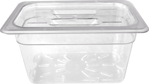 Omcan - 1/4 Size 6" Deep Clear Food Pan, Pack of 20 - 80053