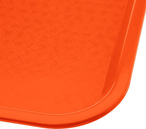 Omcan - 14" x 18" Orange Food Tray (356 mm x 457 mm), Pack of 25 - 80104