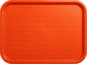 Omcan - 14" x 18" Orange Food Tray (356 mm x 457 mm), Pack of 25 - 80104