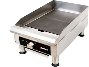 Omcan - 14"x 19" 3.6kW Electric Charbroiler With Grill and Griddle Plate - 49885