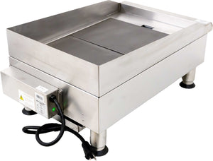 Omcan - 14"x 19" 3.6kW Electric Charbroiler With Grill and Griddle Plate - 49885