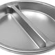 Omcan - 15" Round Chafer Divided Food Pan for 80527, Pack of 5 - 81016