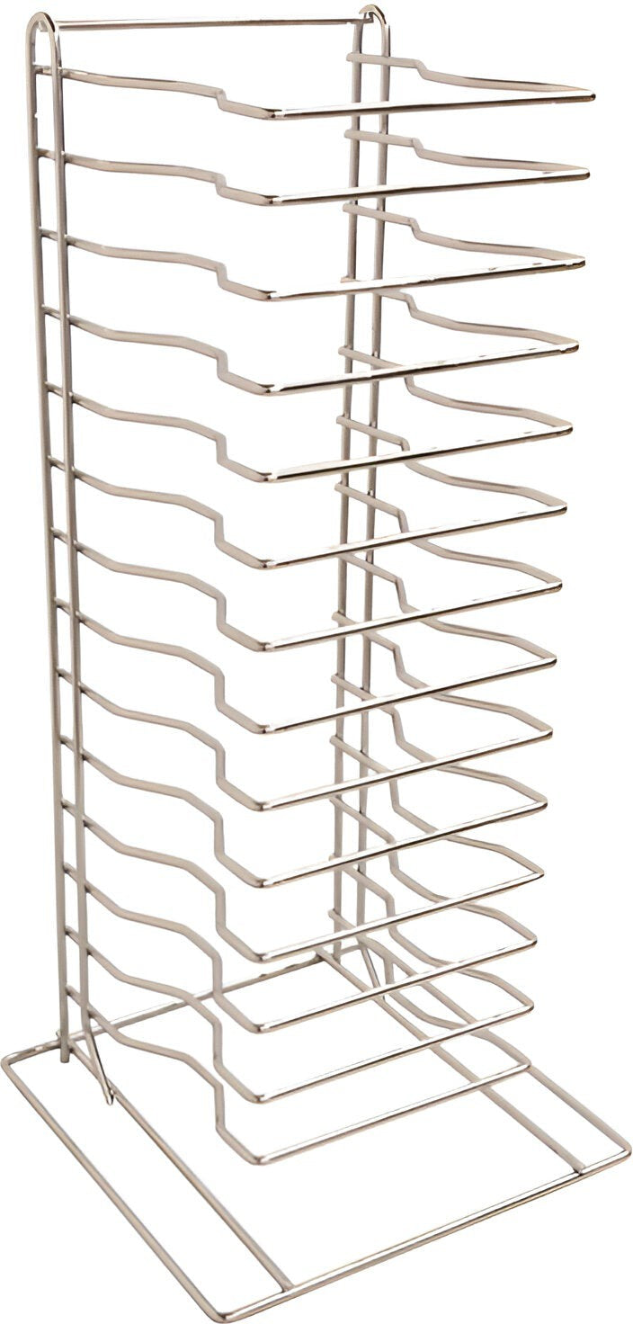 Omcan - 15-Slot Pizza Pan Rack Chrome Steel, Pack of 5 - 80935