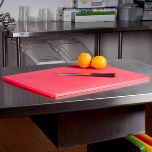 Omcan - 15" x 20" Red Rigid Cutting Board, Pack of 10 - 41206