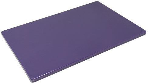 Omcan - 15" x 20" x 0.50" Polyethylene Purple Rigid Cutting Board, Pack of 12 - 44276